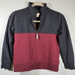 Crewcuts Boys Pullover Sweatshirt Navy Red Size M‎ (8-9) Long Sleeve Top